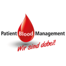 Patient Blood Management Siegel mit "Wir sind dabei" Aufschrift